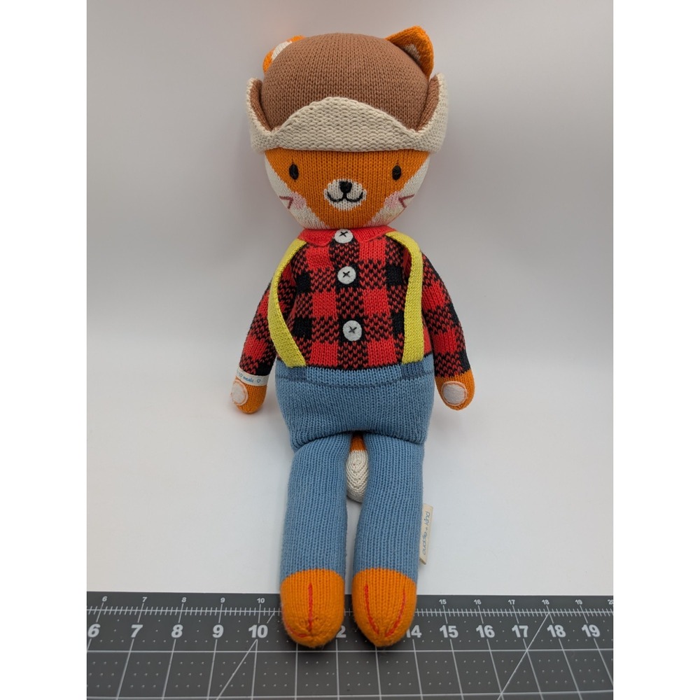 Cuddle And Kind Wyatt the Fox Knit Plush Large‎ 21 Inch Stuffed Animal Toy